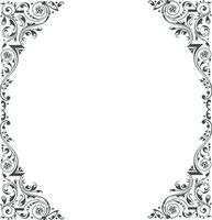 Floral design frame decorated for text your message. vector