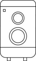 Audio Speaker sign or symbol. vector