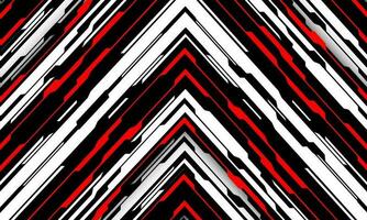 Abstract cyber circuit red black white arrow geometric blank space design modern futuristic technology creative background vector