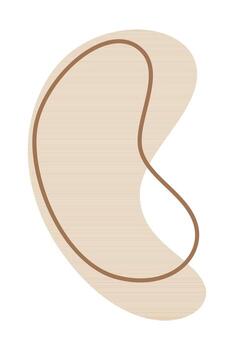 Abstract liquid shape. Fluid aesthetic flat color design vector illustration template. Ready to use for print and web design