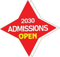 2023 admission open banner abstract school college coaching clipart vector