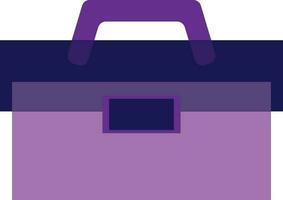 Illustration of a bag in purple color. vector