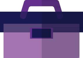 Illustration of a bag in purple color. vector