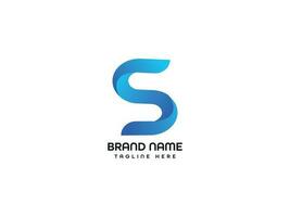 s modern letter logo vector