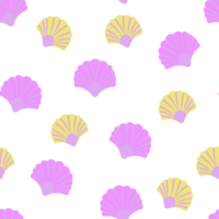 Background with seashells for decoration. png