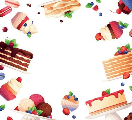 Flat Desserts Frame
