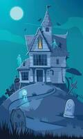 Scary Horror House vector