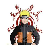 Character illustration in Naruto anime vector