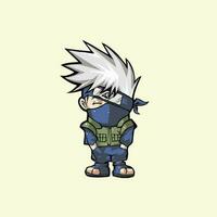 Character illustration in Naruto anime vector