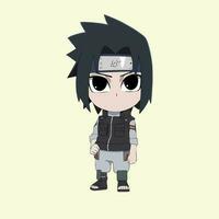 Character illustration in Naruto anime vector