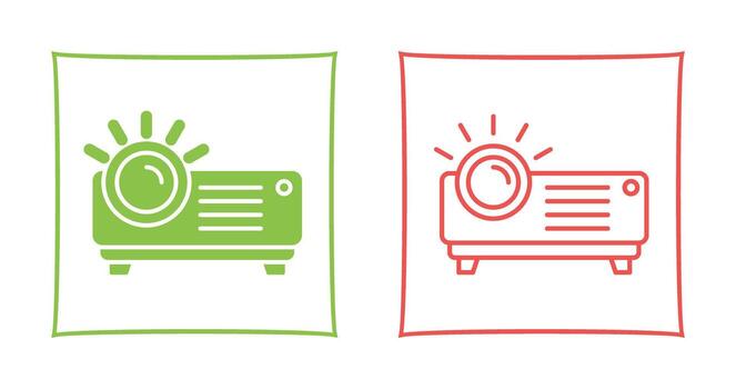 icono de vector de proyector
