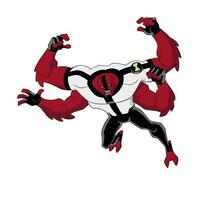ben 10 allien illustrations for t-shirts, jackets, hoodies, children's clothes, stickers, posters and others vector