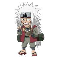 Character illustration in Naruto anime vector