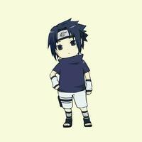 Character illustration in Naruto anime vector