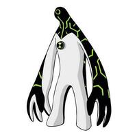 ben 10 allien illustrations for t-shirts, jackets, hoodies, children's clothes, stickers, posters and others vector