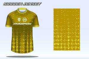 maqueta de diseño de camiseta deportiva de camiseta de fútbol para club de fútbol vector