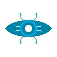 Artificial intelligence flat icon elements for business ai symbol concept vector