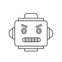 Artificial intelligence line icon elements vector