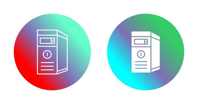 icono de vector de cpu