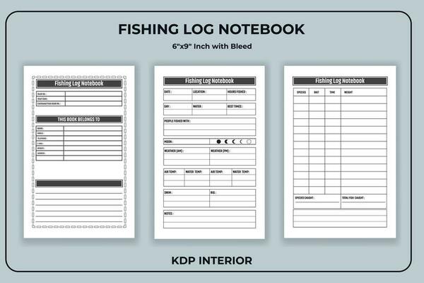 Fishing Log Book Vector Art, Icons, and Graphics for Free Download