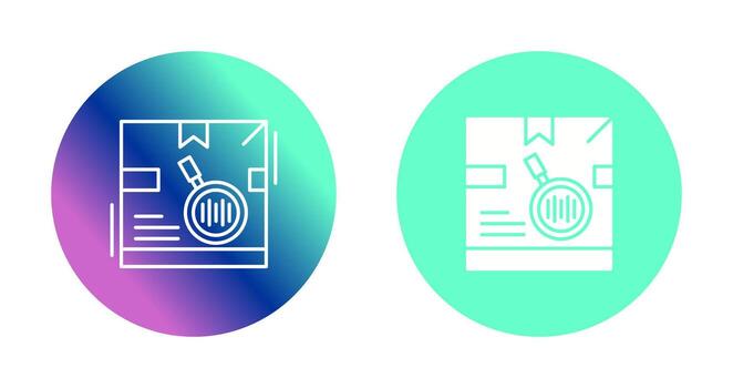 icono de vector de código de seguimiento