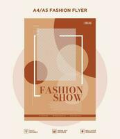 Vector Free Fashion Flyer design template vector, Business flyer, Cover Design, layout fully editable in A4 and A5 size