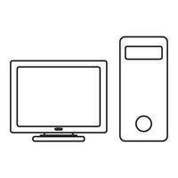 pc icon vector