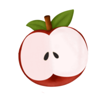 sencillo rojo manzana png