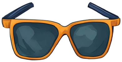 Watercolor glasses style. png