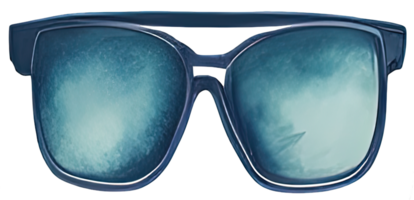 Watercolor glasses style. AI Generative png