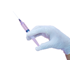 hand- Holding injectiespuit geïsoleerd png