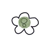 Numbers eight, 8, line art png