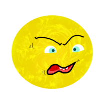 icon symbol moon angry face png