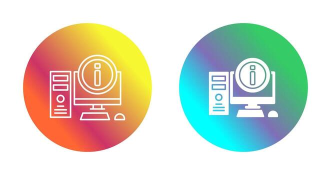icono de vector de computadora