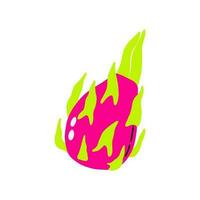 Acid Dragon Fruit Pitaya vector