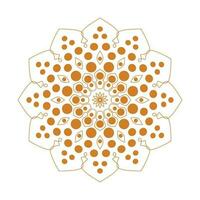 mandala islamic pattern eid decoration illustration vector