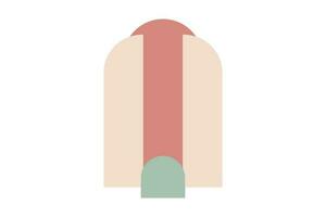 arch arc boho minimal backdrop background illustration vector