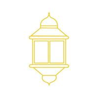 ramadan lantern line art eid islamic illustration vector