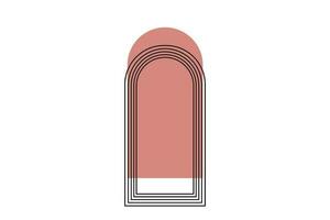 arch arc boho minimal backdrop background illustration vector