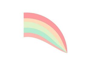 rainbow pastel vector illustration