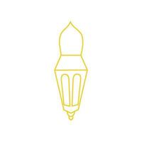 ramadan lantern line art eid islamic illustration vector