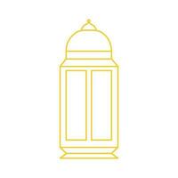 ramadan lantern line art eid islamic illustration vector