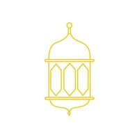 ramadan lantern line art eid islamic illustration vector