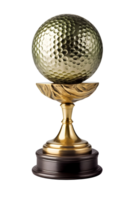 Golf Trophäe, 3d Champion Trophäe, Sport vergeben, Gewinner Preis, Meister Feier gewinnen Konzept. ai generiert png