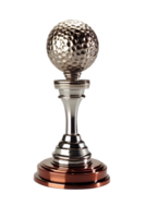 golf trofee, 3d kampioen trofee, sport- prijs, winnaar prijs, kampioenen viering winnend concept. ai gegenereerd png