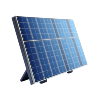 3d framställa sol- panel produkt. ai genererad png