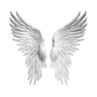 Angel wings isolated on transparent background. png