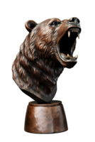 bear trophy, 3d Champion trophy, sports award, Winner prize, champions celebration winning concept. png