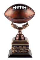 american football trophy, 3d Champion trophy, sport award, Winner prize, champions celebration winning concept. AI Generated png