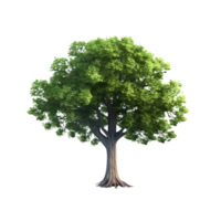 isolato verde albero . ai generato png